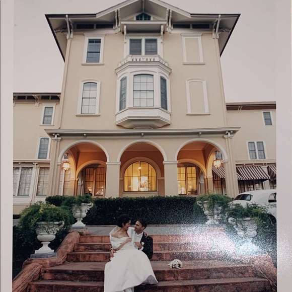 Tomasina Wedding Dress: satin silk strapless - Picture 7 of 8